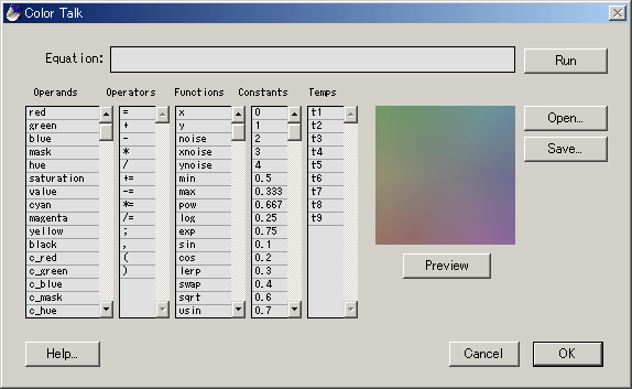 colortalk dialog